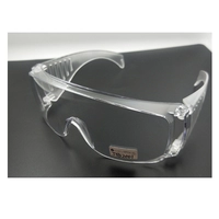 Clear CE EN166 Hospital Safety Glasses ANSI Z87.1 Anti Virus Anti Saliva Anti Fog